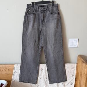 UNIQLO High Rise Wide Leg Gray Jeans Size 27